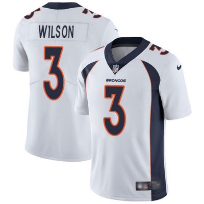 Nike Denver Broncos #3 Russell Wilson White Men's Stitched NFL Vapor Untouchable Limited Jersey